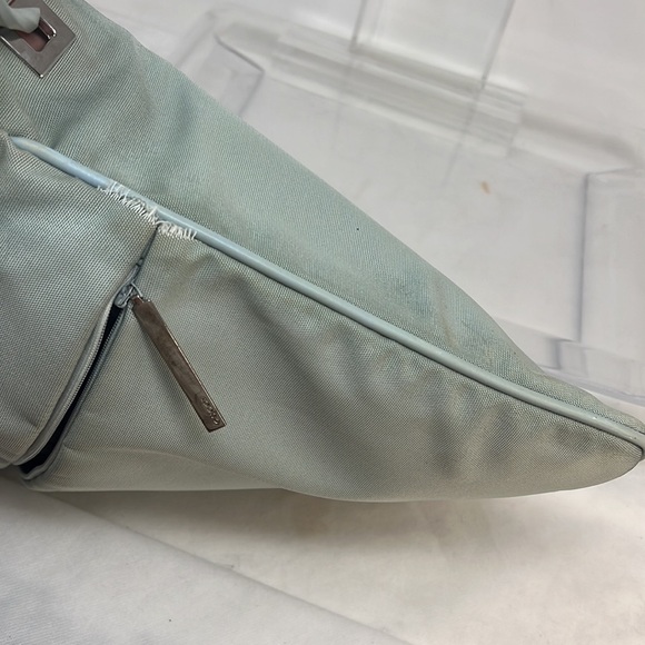 Gucci Ballistic Nylon & Leather Seafoam Drawstring Shoulder Bag - Picture 16 of 16